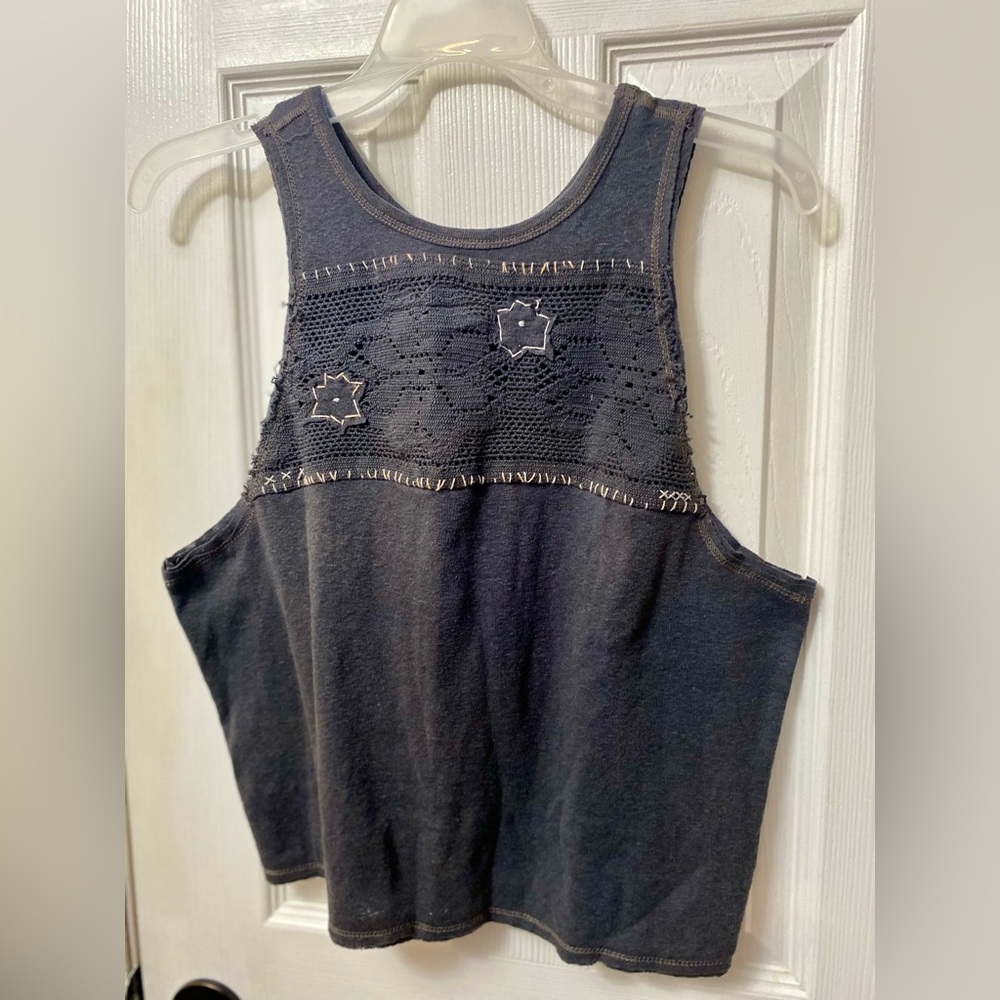 We the Free Muscle Tank with Embroidery Detail, medium
